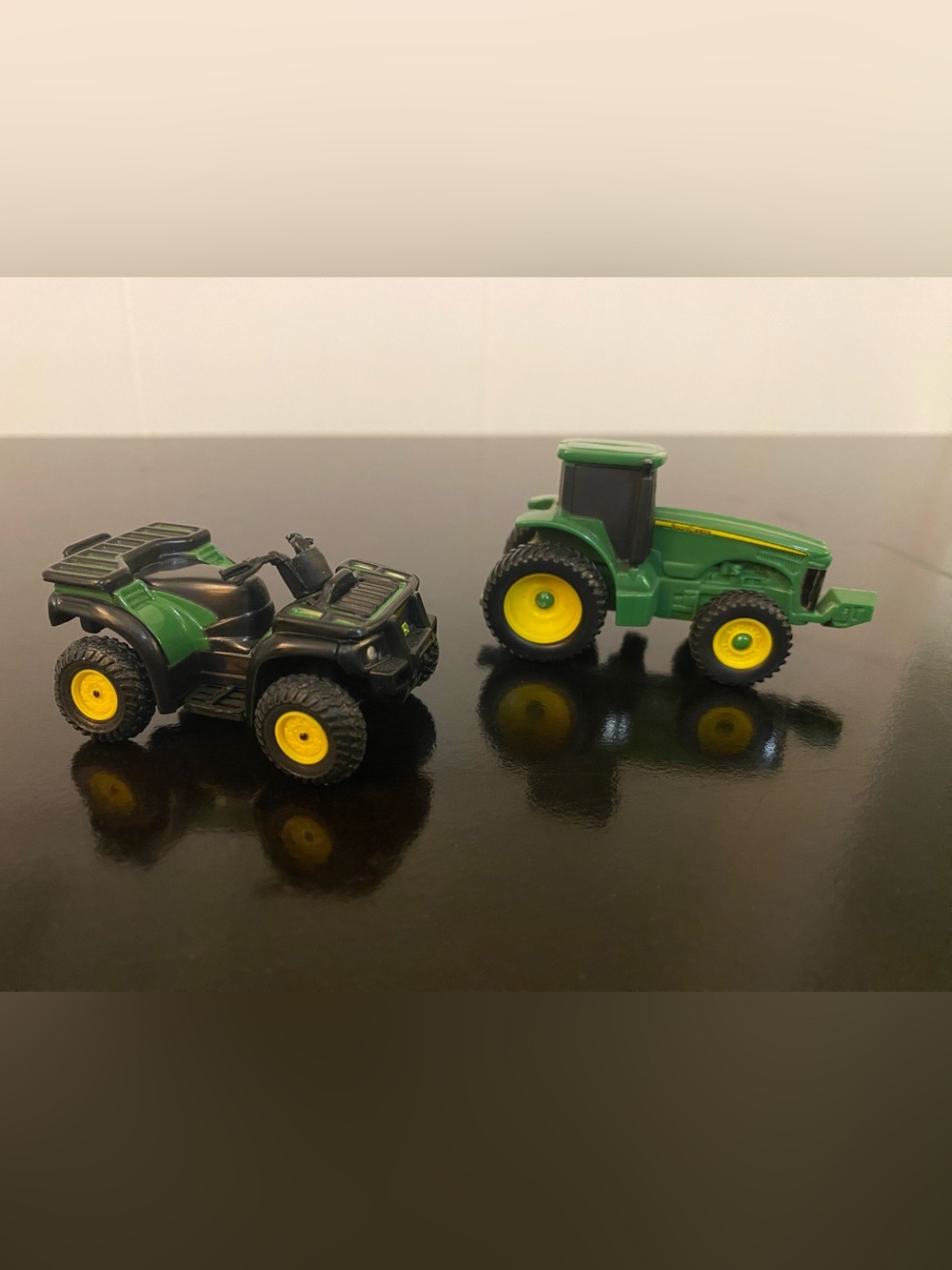 ERTL 1:64 scale miniature John Deere toy Buck ATV & Tractor